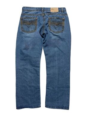 Vintage Y2K Brooklyn Laundry Medium Wash Streetwear Blue Jeans Size 34x30